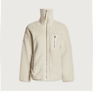 Varley Cream Teddy Jacket